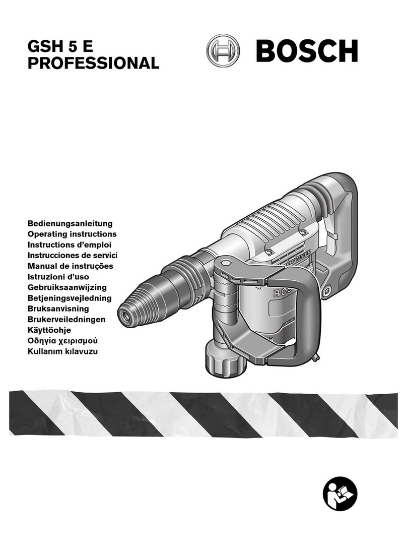 Bosch GSH 5 E PROFESSIONAL operating instructions