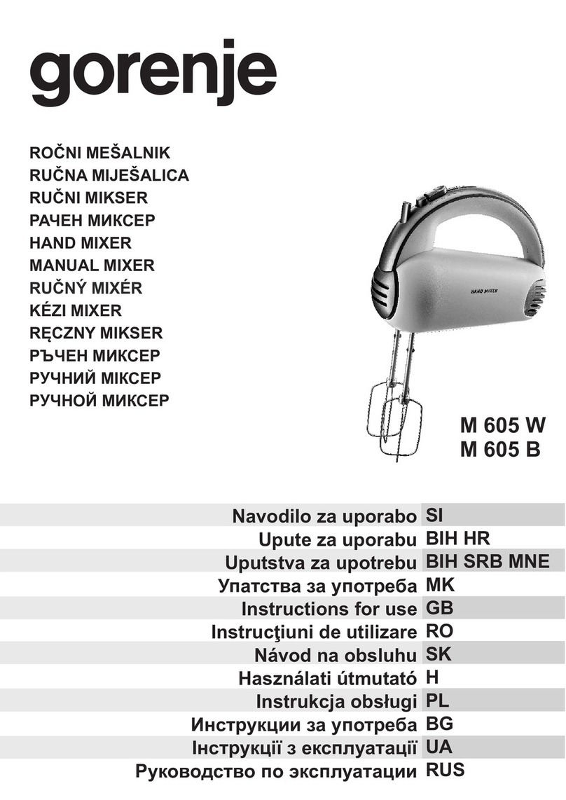 Gorenje M 605 W User manual