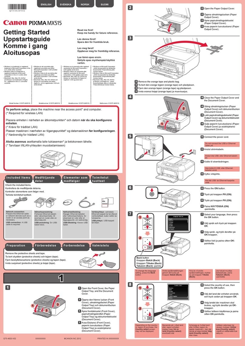 Canon Pixma MX515 User manual