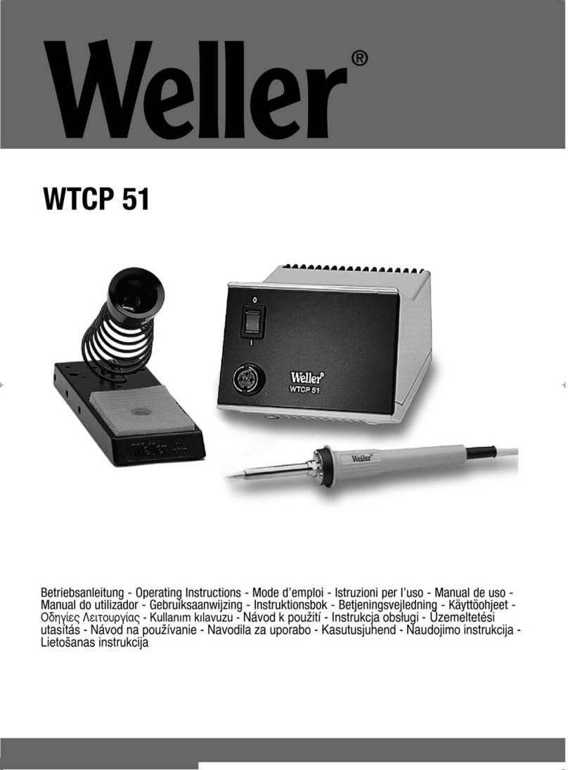 Weller WTCP 51 operating instructions