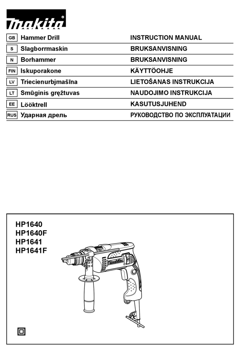 Makita HP1640 User manual Makita HP1640 User manual