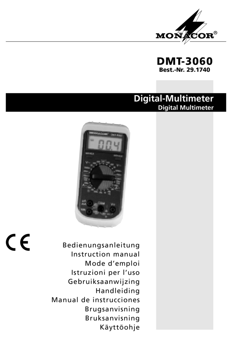 Monacor DMT-3060 User manual Monacor DMT-3060 User manual
