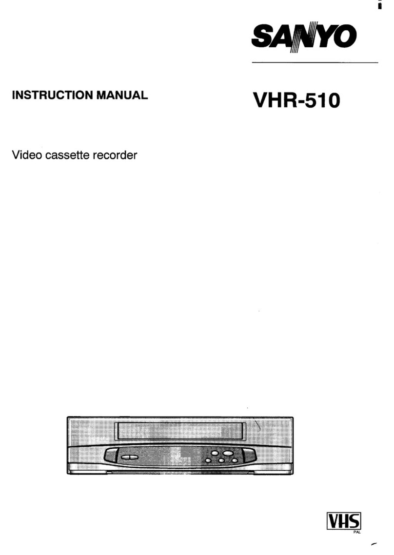 Sanyo VHR-510 User manual