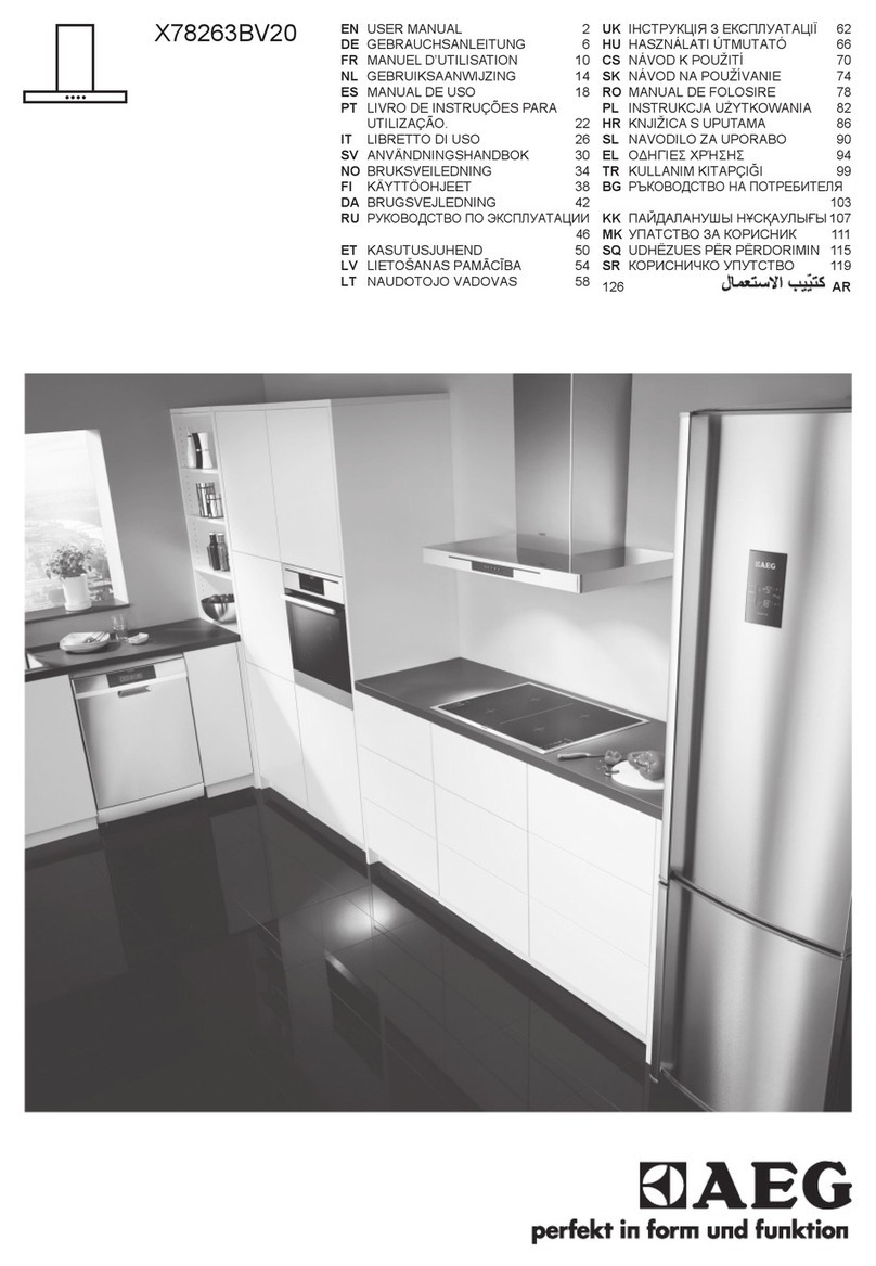 AEG X78263BV20 user manual