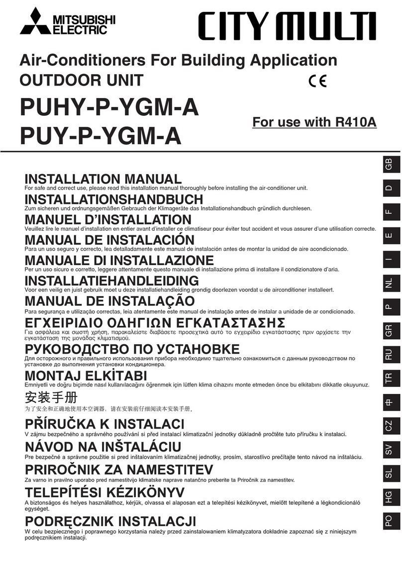 Mitsubishi Electric PUHY-P-YGM-A User manual