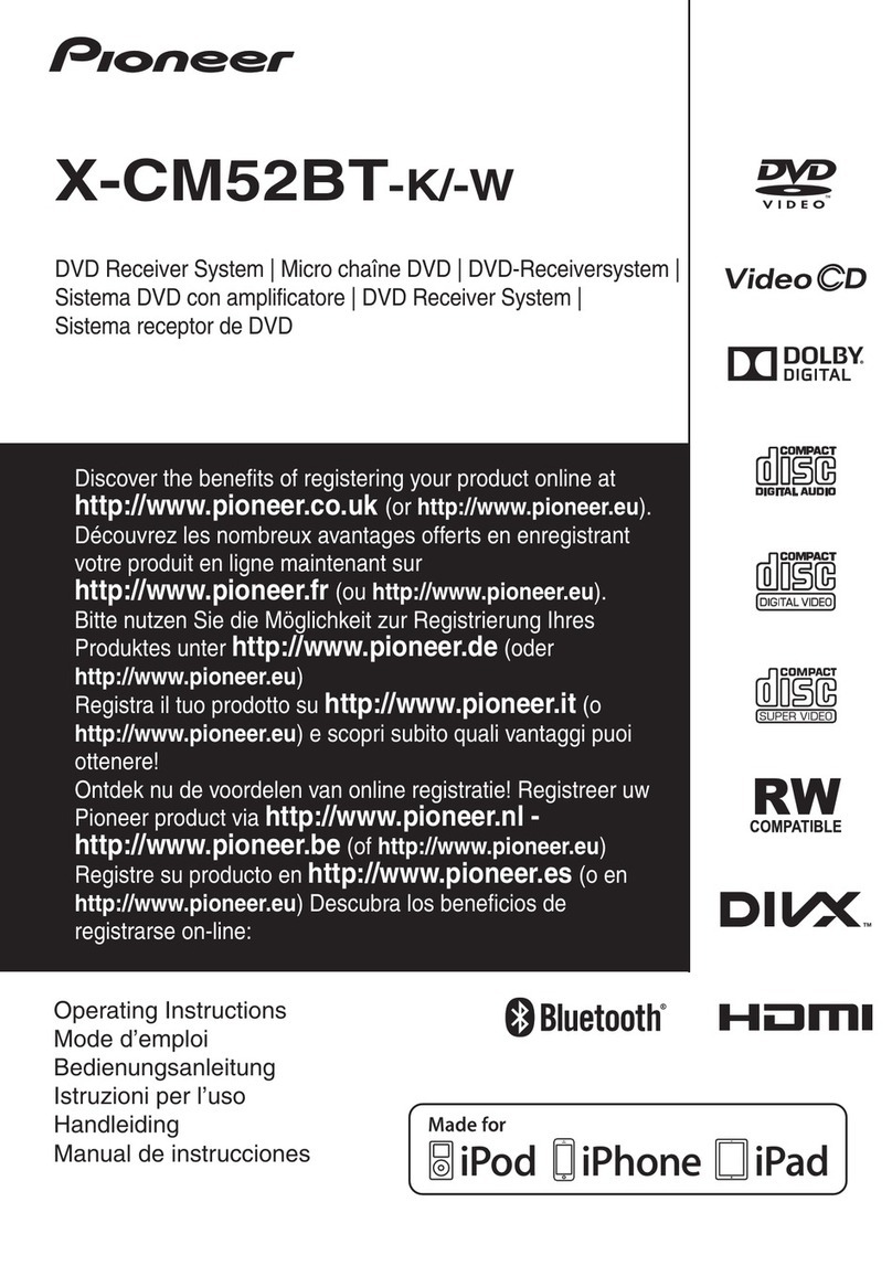 Pioneer X-CM52BT-K User manual