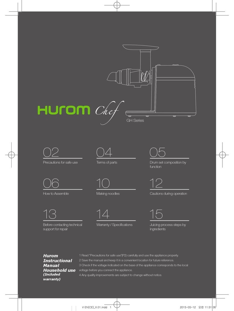 HUROM GH Series Instructional manual