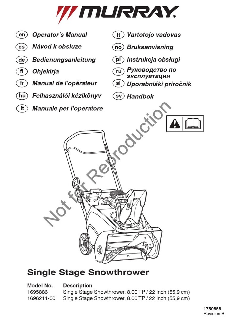 Murray 1695886 Operator's manual