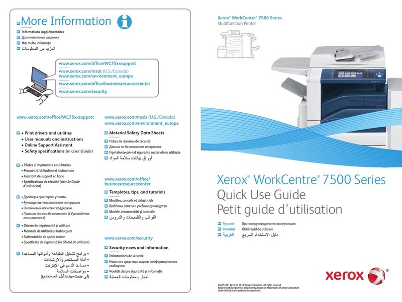 Xerox WorkCentre 7500 Series Operating manual