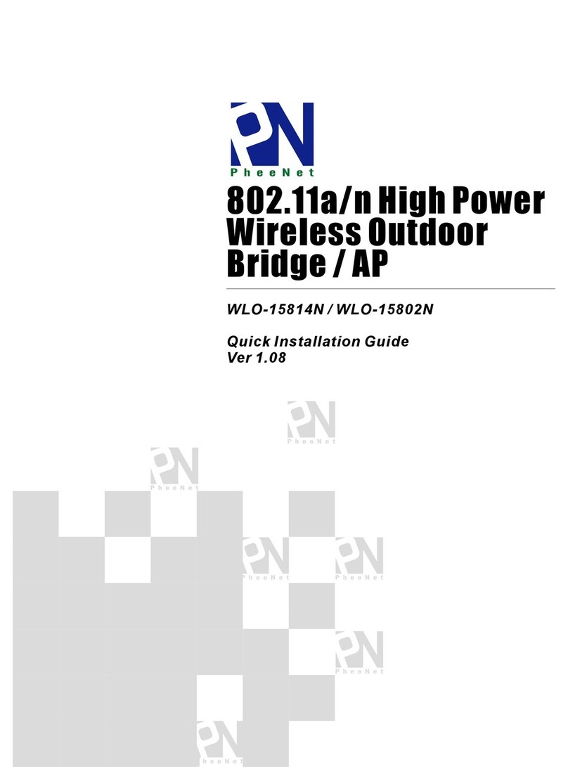 PheeNet WLO-15814N Quick installation guide