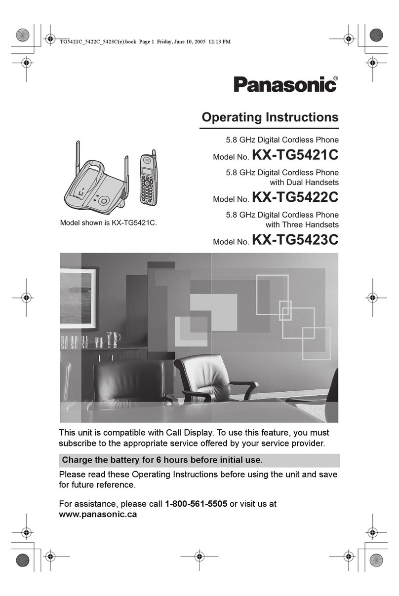 Panasonic KX-TG5421C User manual