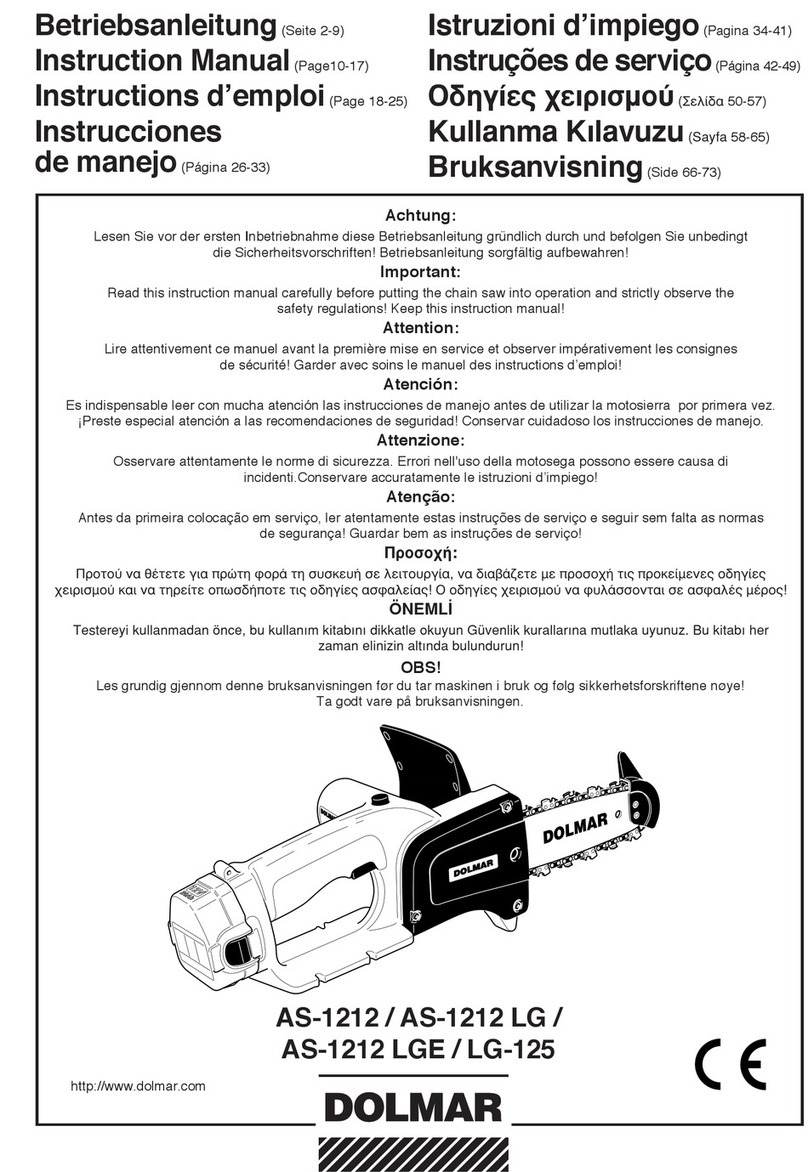 Dolmar AS-1212LG instruction manual