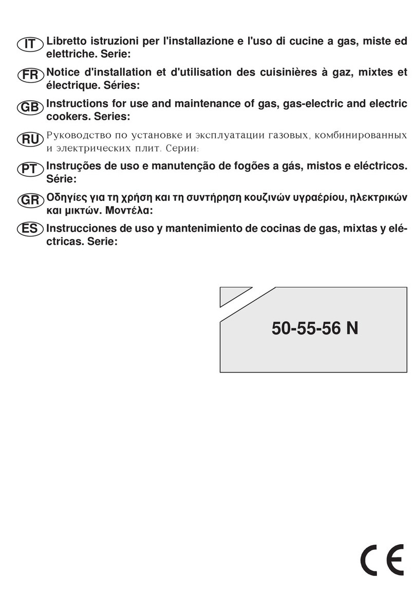 Bompani 50 N SERIES Instructions for use and maintenance