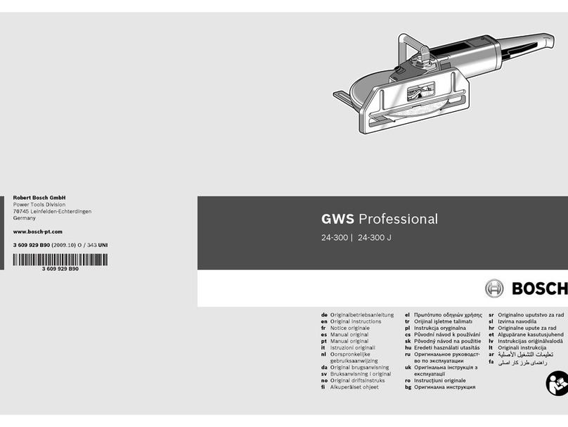 Bosch GWS Professional 24-300 Original instructions
