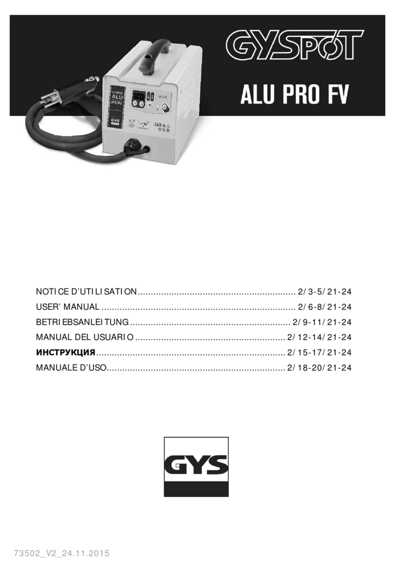 GYS ALU PRO FV user manual