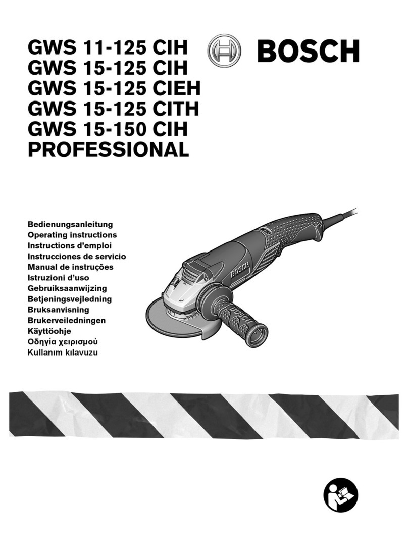 Bosch GWS 11-125 CIH User manual