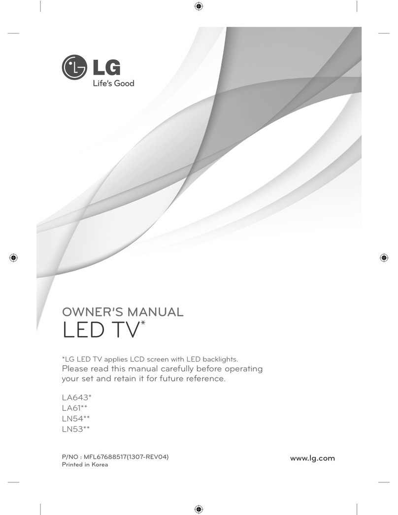 LG LA643 Series User manual