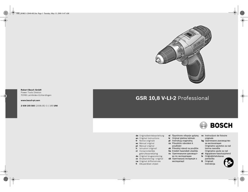 Bosch GSR 10,8 V-LI Professional User manual