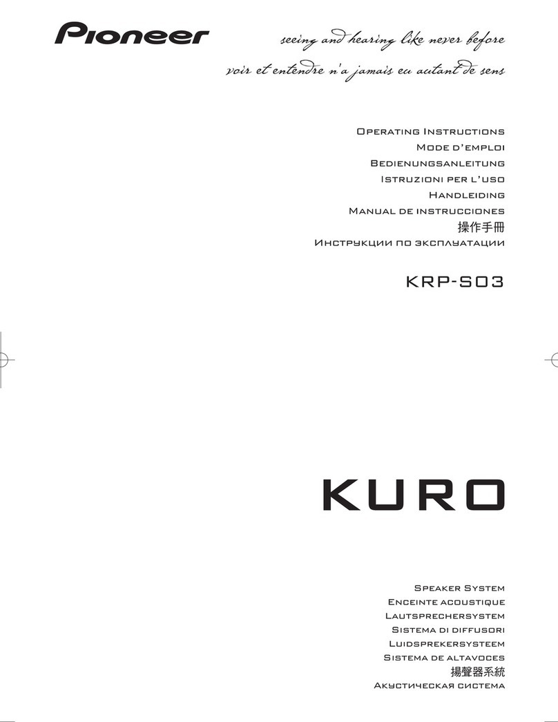 Pioneer KRP-S03 User manual