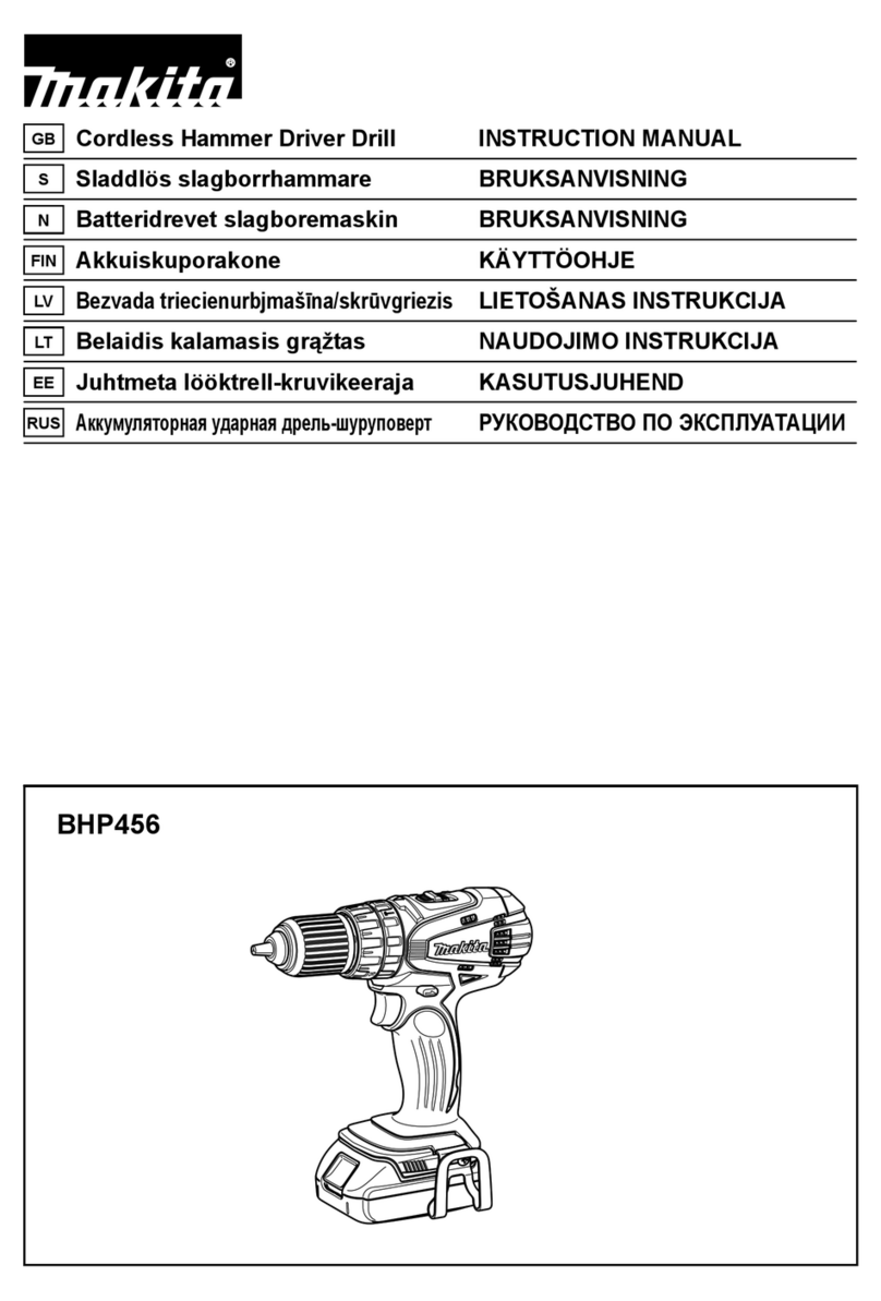 Makita BHP456 User manual