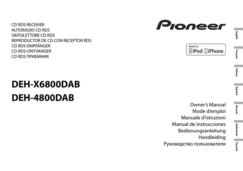Pioneer DEH-X6800DAB User manual