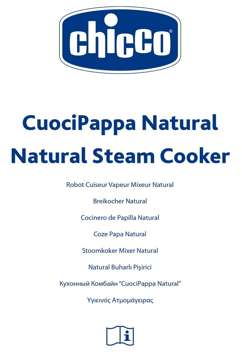 Chicco Natural Steam Cooker User manual