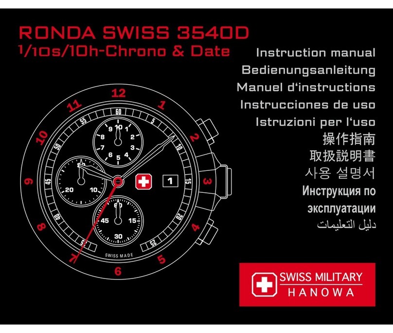 Hanowa RONDA SWISS 3540D instruction manual