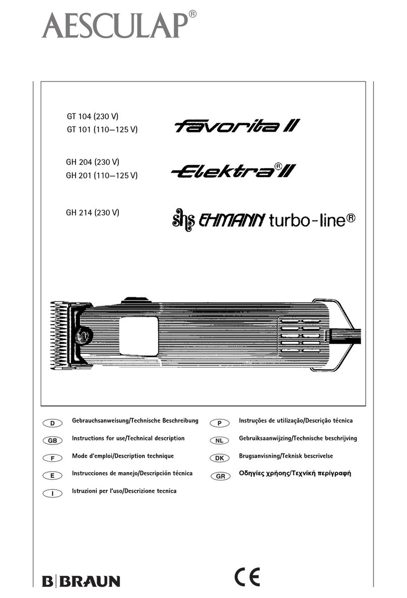 Braun AESCULAP FAVORITE II User manual