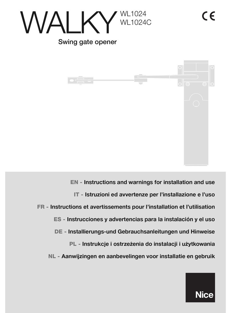 WALKY WL1024 Instructions and warnings for installation and use
