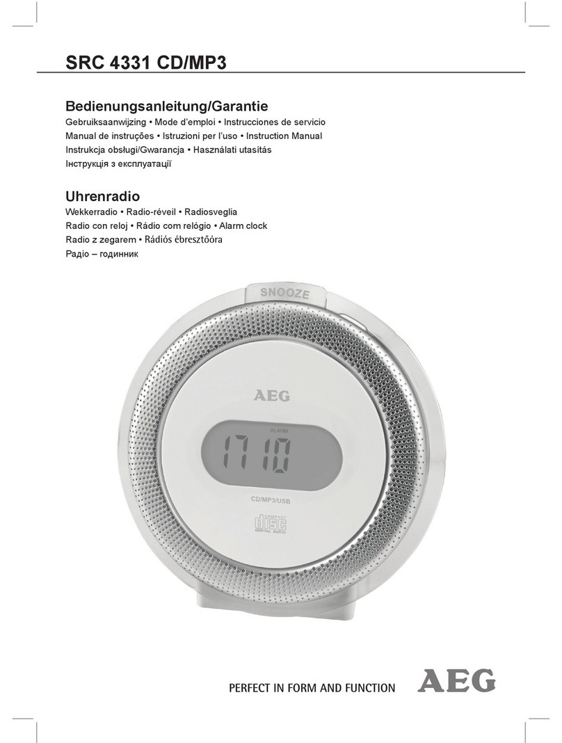 AEG SRC 4331 CD/MP3 User manual