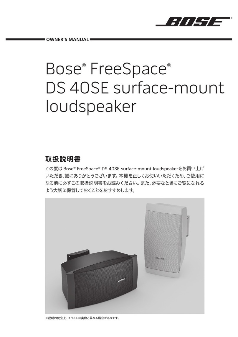 Bose FreeSpace DS 40SE User manual
