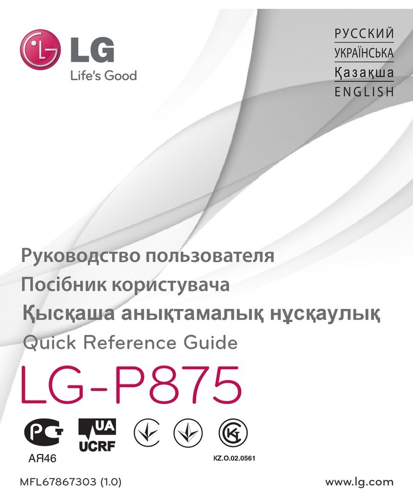 LG LG-P875 Quick reference guide