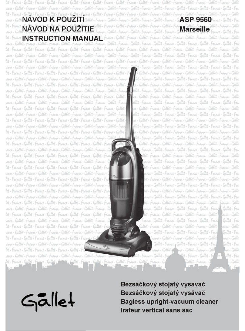 Gallet ASP 9560 User manual