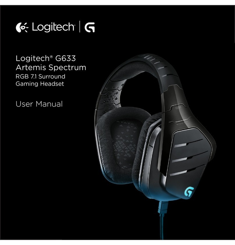Logitech G633 Artemis Spectrum User manual