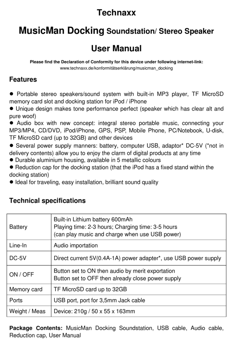 Technaxx MusicMan User manual