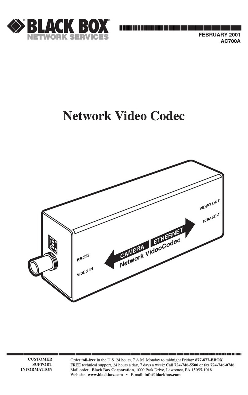 Black Box AC700A User manual