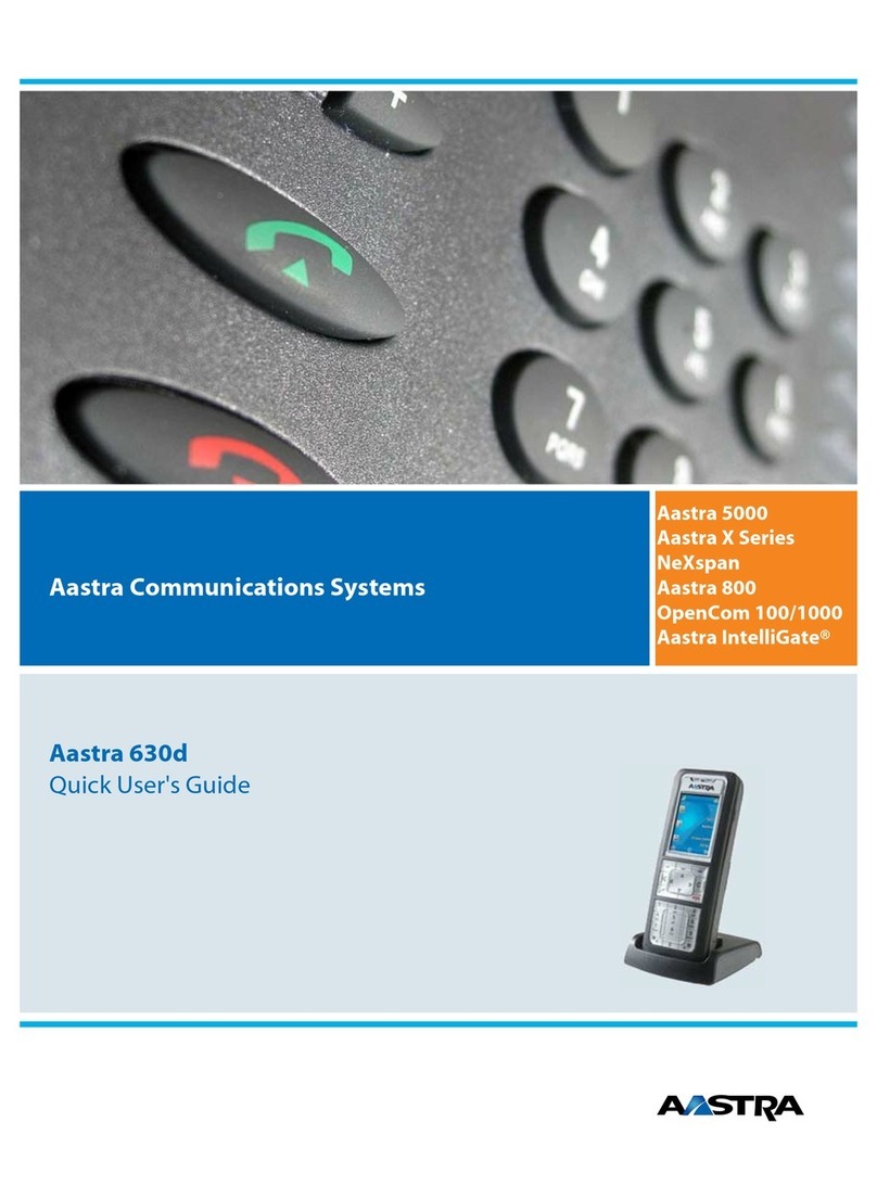 Aastra 5000 Instruction manual Aastra 5000 Instruction manual
