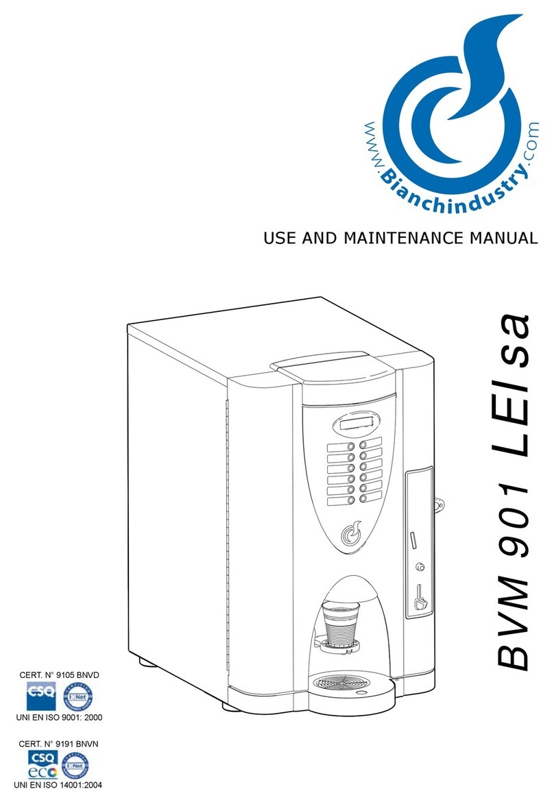 BIANCHI VENDING BVM 901 LEISA User manual BIANCHI VENDING BVM 901 LEISA User manual
