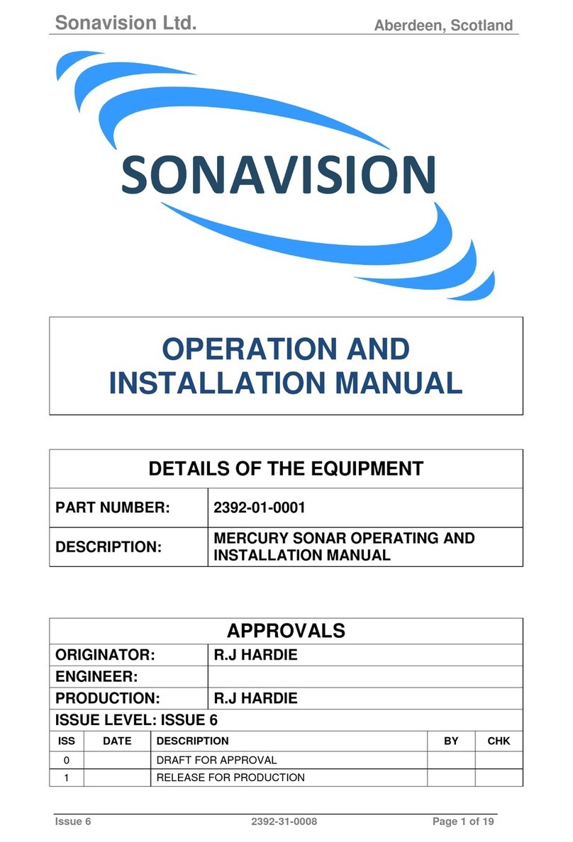 Sonavision 2392 mercury user manual