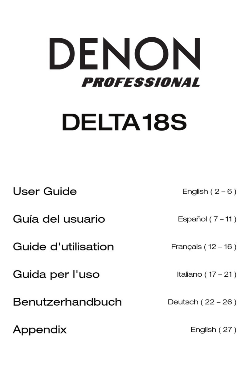 Denon DELTA18S User manual