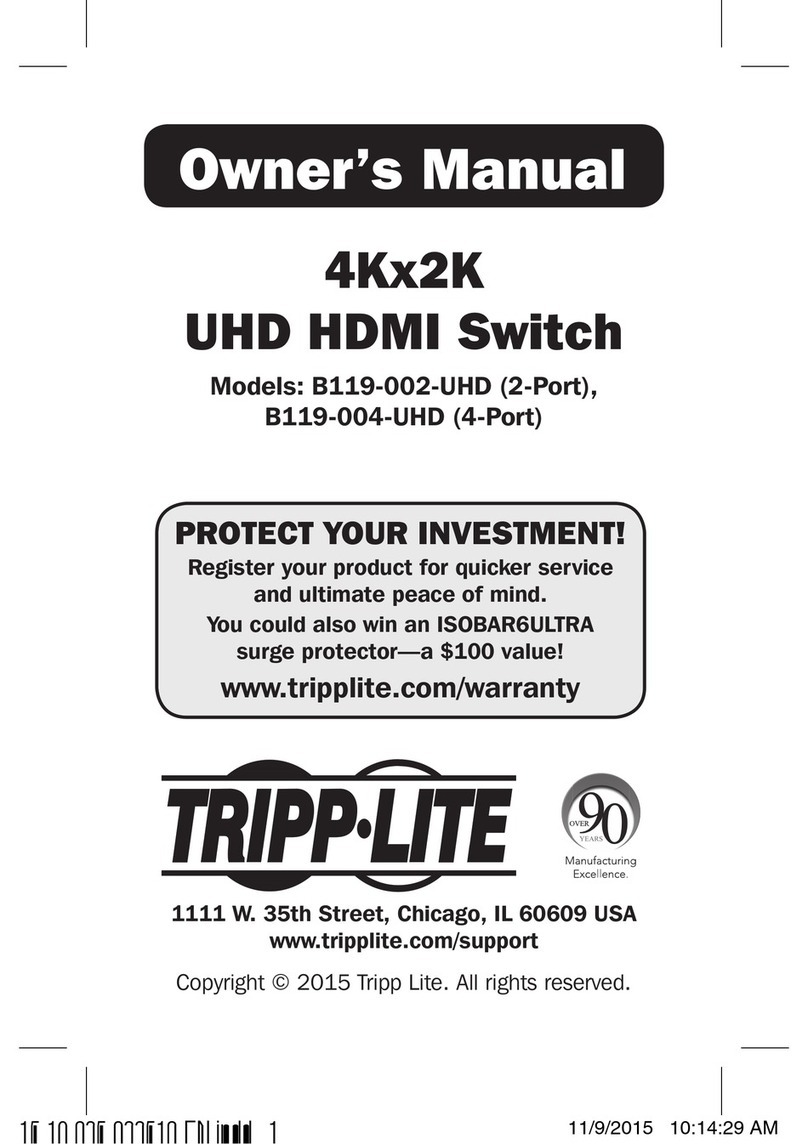 Tripp Lite B119-002-UHD User manual