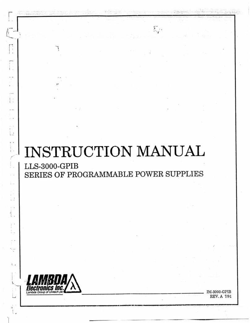 Lambda LLS-3000-GPIB instruction manual