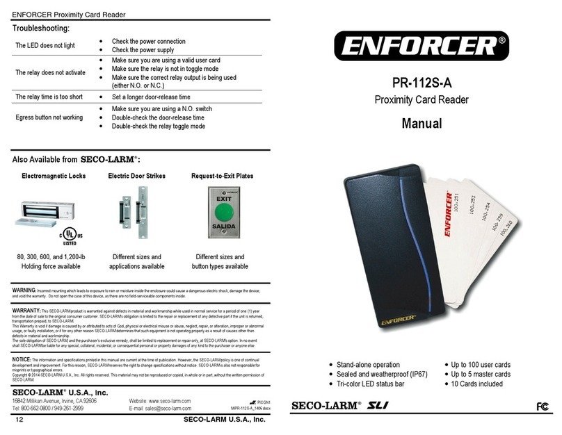 ENFORCER PR-112S-A user manual