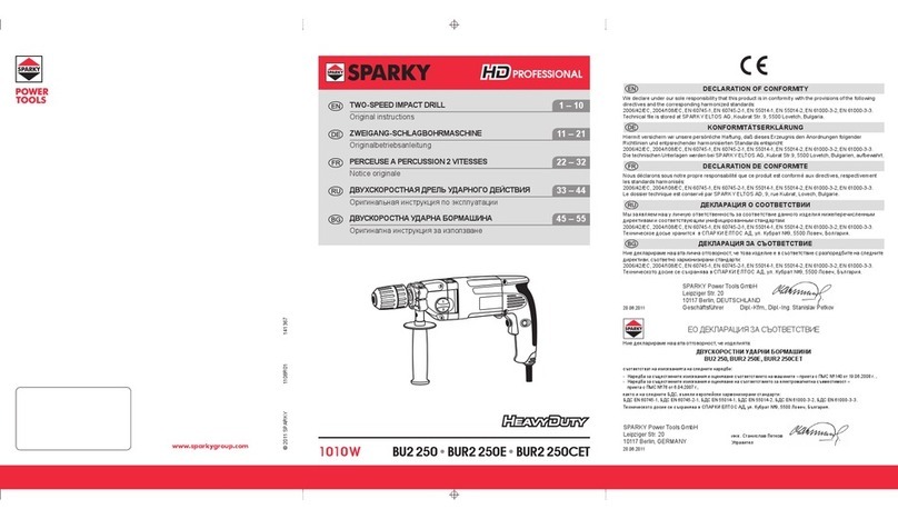 Sparky Group BU2250 Original instructions