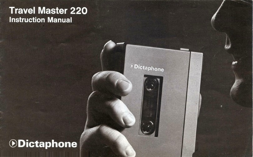 Dictaphone travel master 220 User manual Dictaphone travel master 220 User manual
