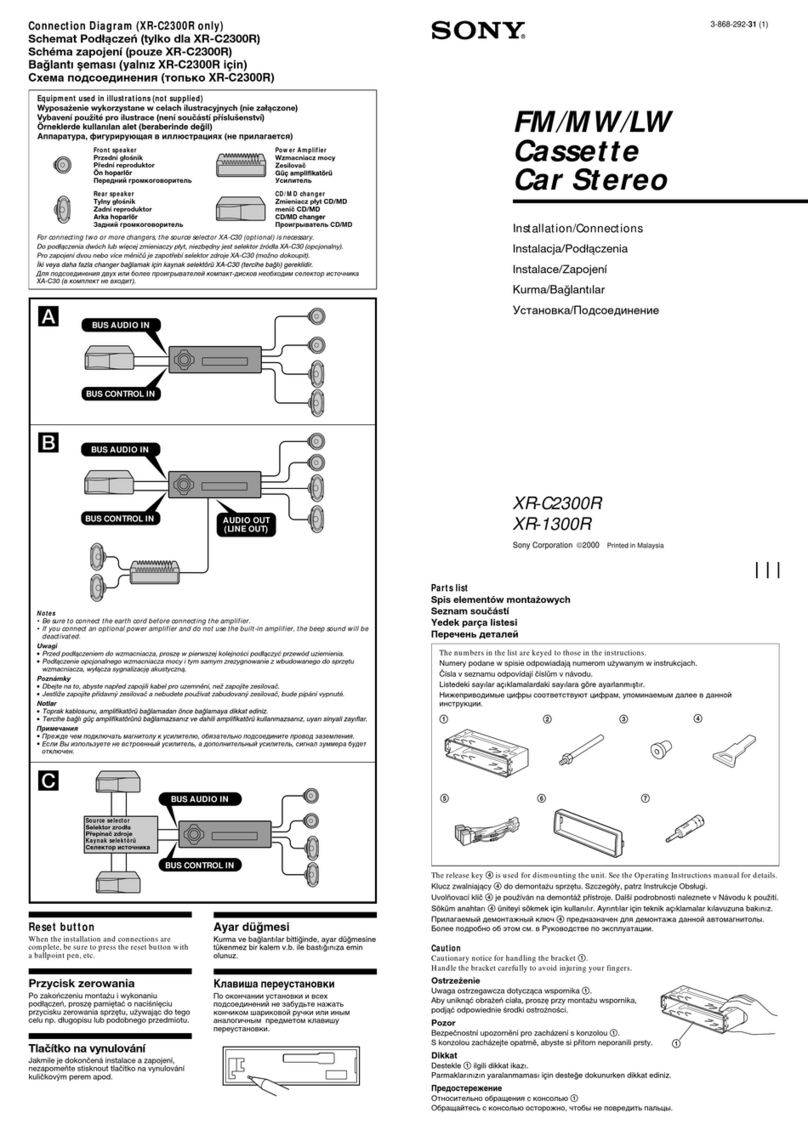 Sony XR-C2300R Product guide