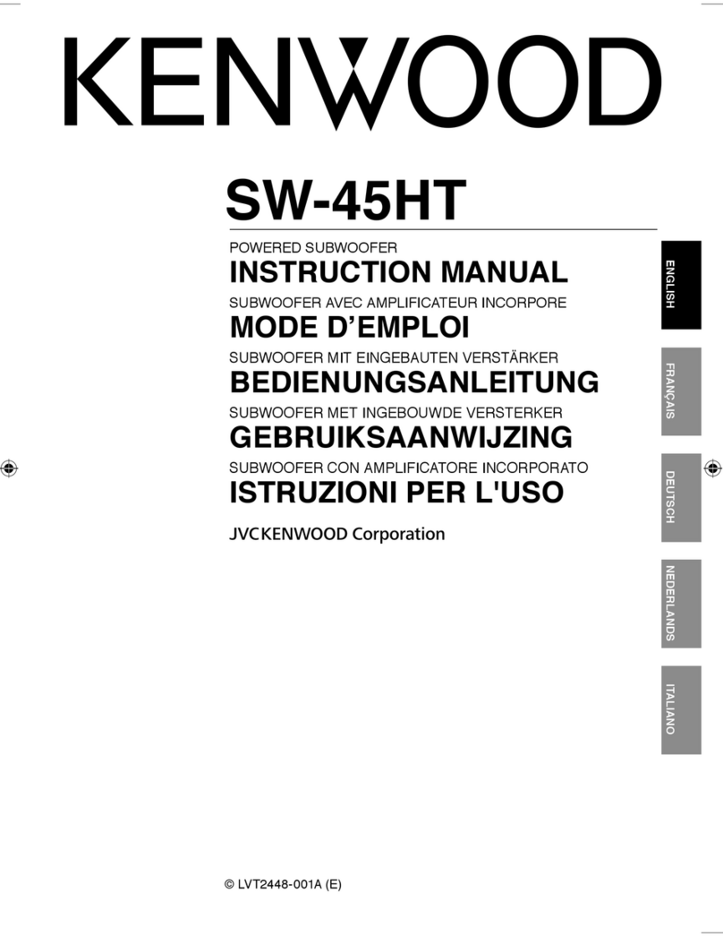 Kenwood SW-45HT User manual