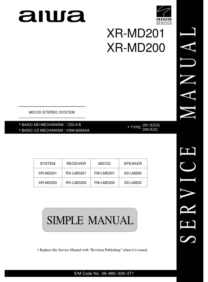 Aiwa XR-MD201 User manual