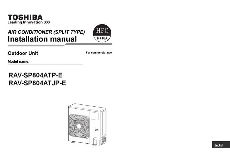 Toshiba RAV-SP804ATP-E User manual