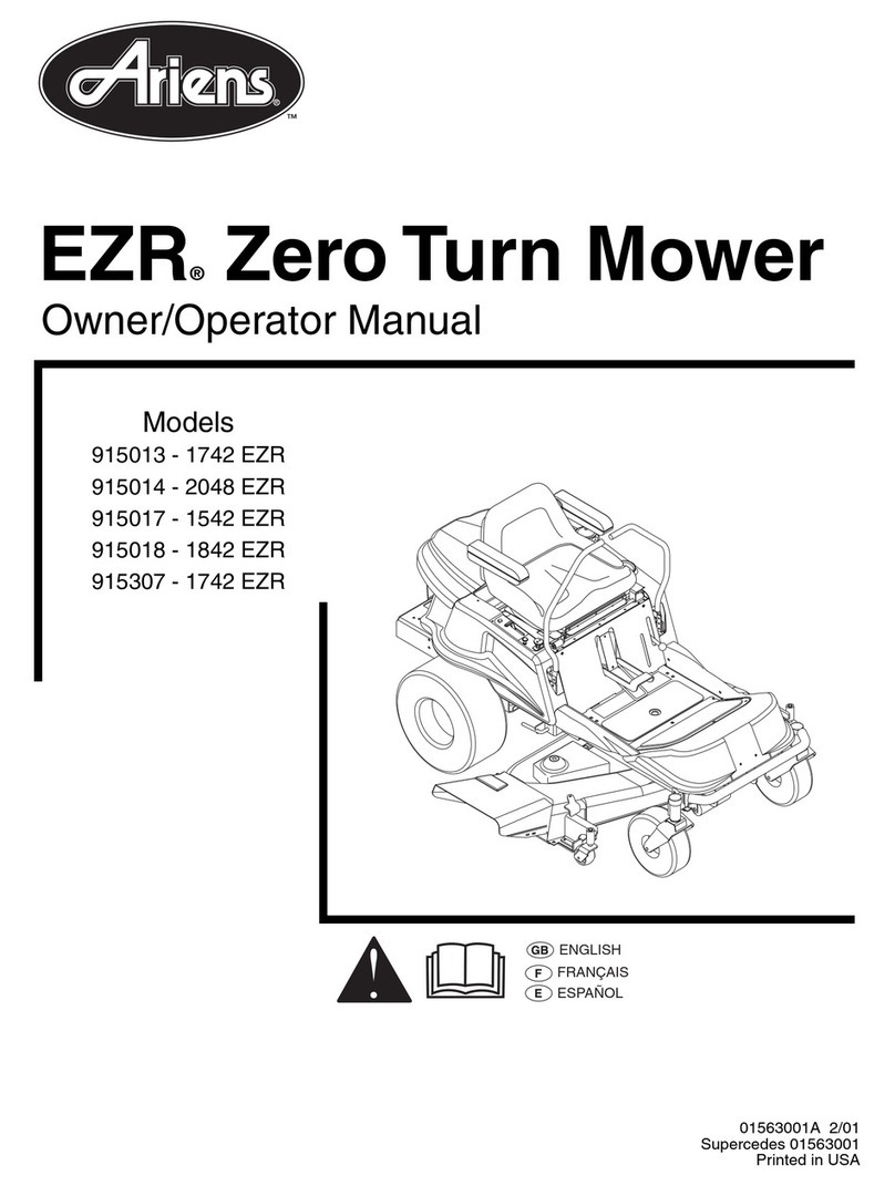 Ariens 1742 EZR Owner's/operator's manual